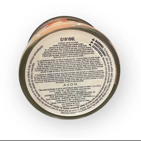 Brand New Avon Flamingo Island 11oz 3 Wick Candle - Picture 2 of 3